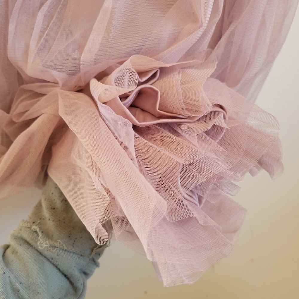 NWT Anaya Maxi Dress Lined Mesh Pink Assymetrical Bridesmaid Formal Small 4 - Picture 6 of 14
